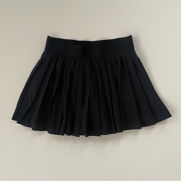 Aritzia Tna TnaMove Tennis ProMicro Pleated High Rise Skirt Skort Black Size XS - Picture 3 of 9